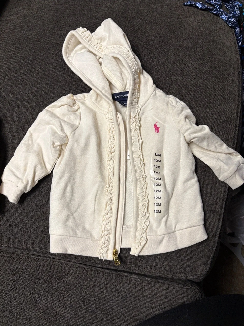 Ralph Lauren cream hooded